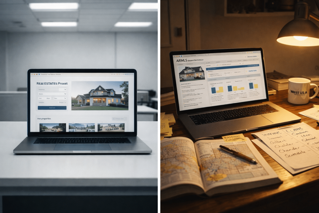 Generic real estate portal vs Coastal to Cactus local Arizona intelligence comparison