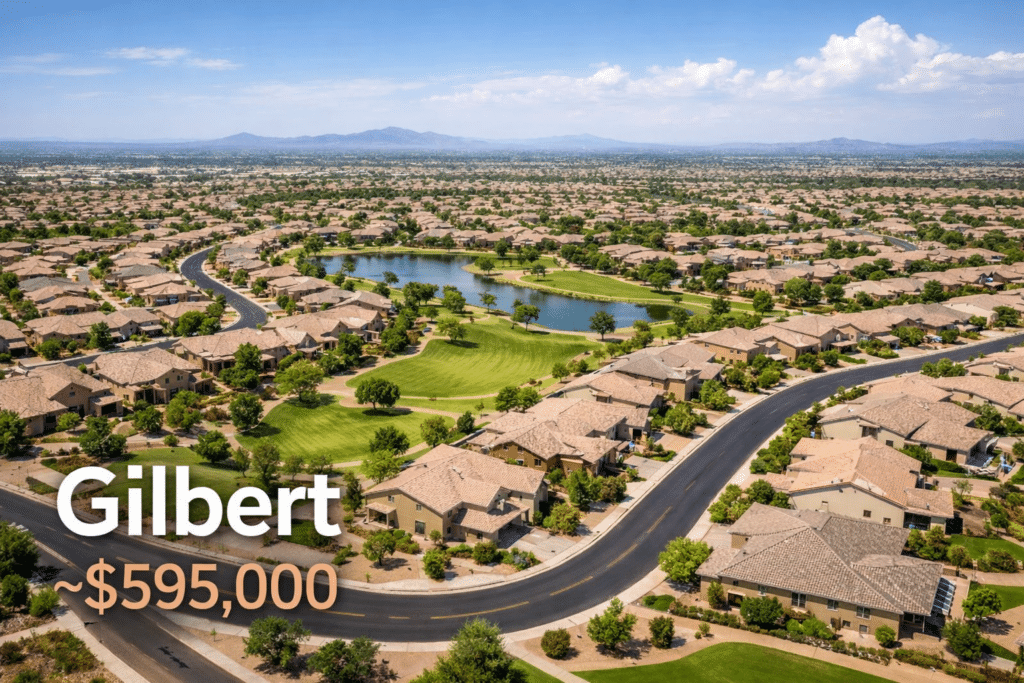 Suburban oasis in Gilbert, Arizona