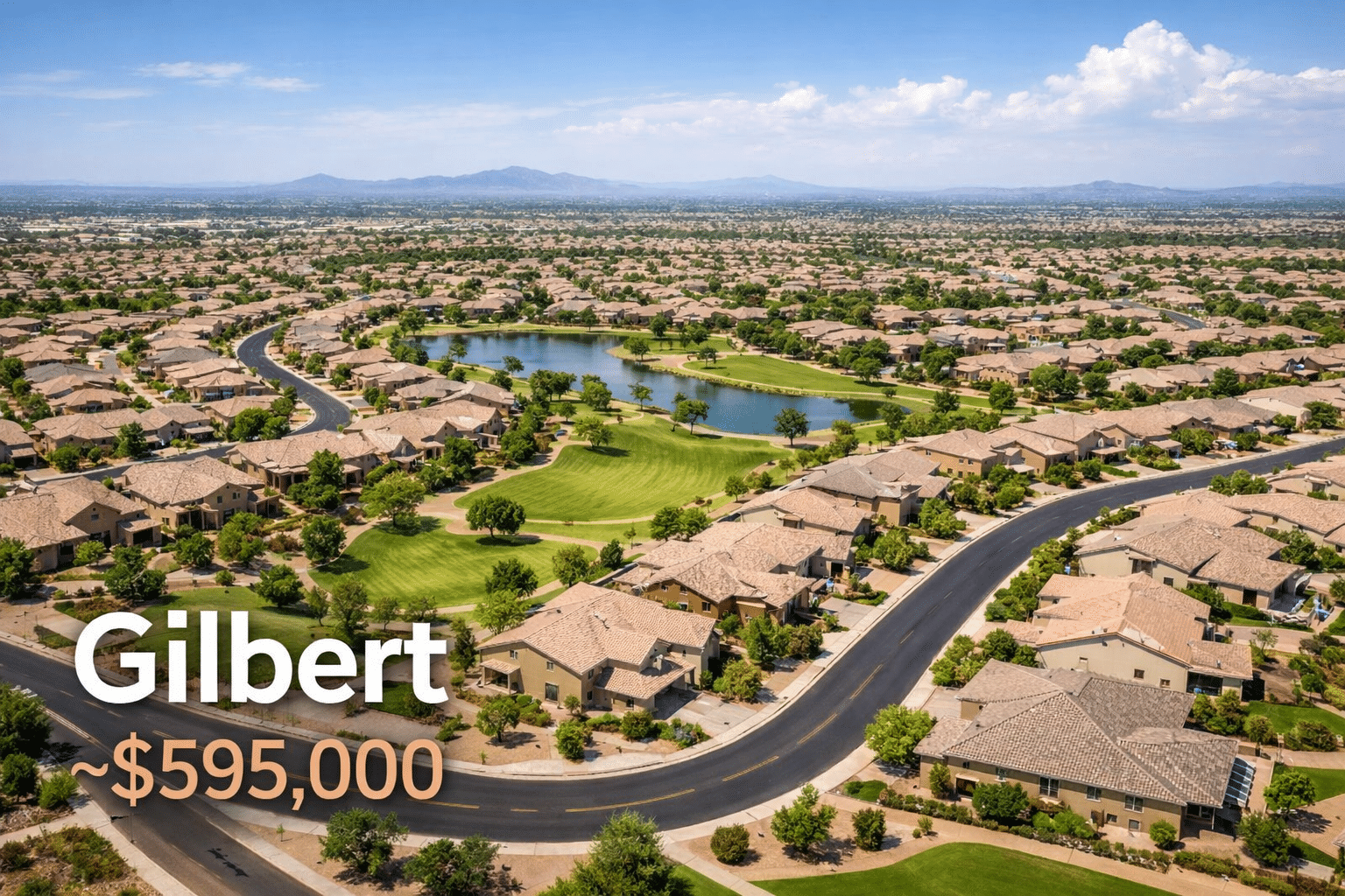 Suburban oasis in Gilbert, Arizona