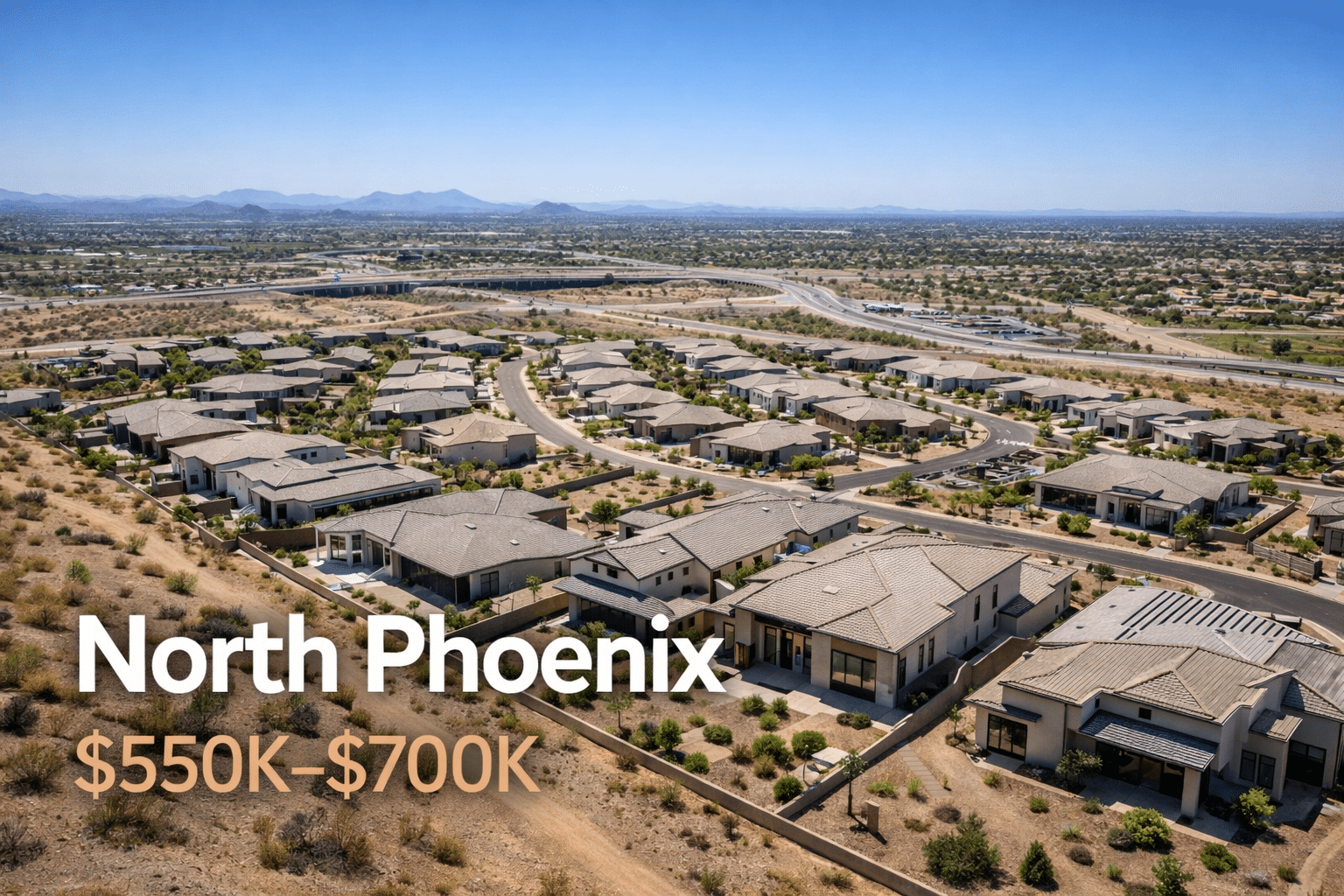 Modern homes in North Phoenix