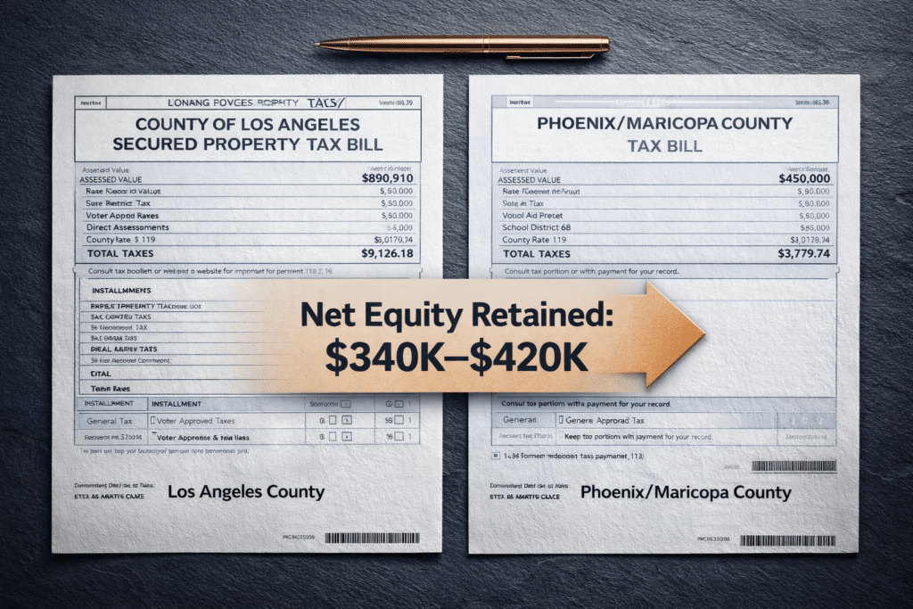Property tax comparison: LA vs Phoenix