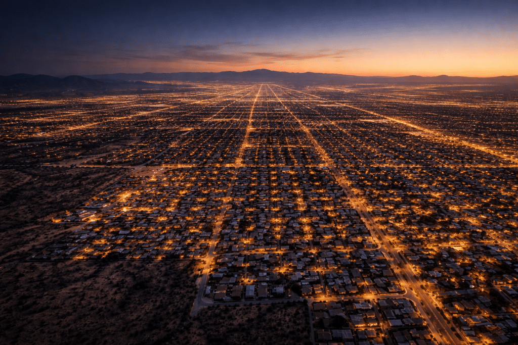 Phoenix cityscape at dusk